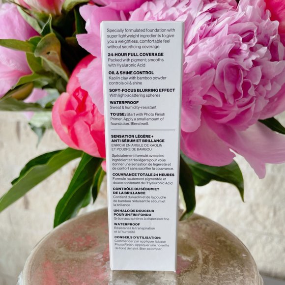 Smashbox Studio Skin Full Coverage 24 Hours Foundation 0.1 Very Fair NEW in BOX - Picture 6 of 10